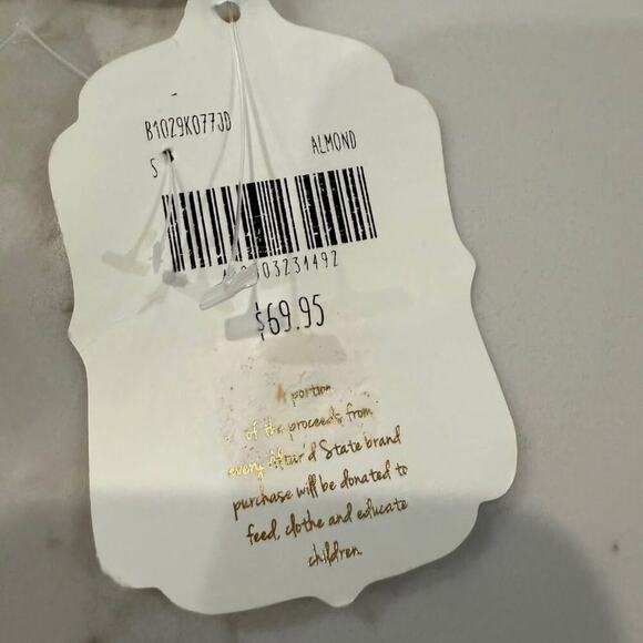 Altar’d State NWT Draped V-Neck Kimono Style Metallic Blouse Women's Small Gold - Picture 5 of 8